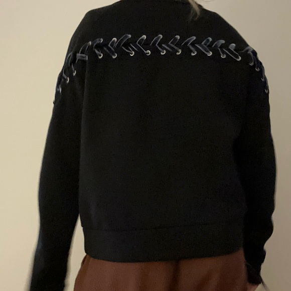 Maje Rope Detail Crewneck Sweater Size 1 - Picture 4 of 7